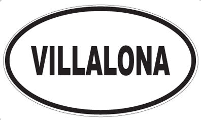 VILLALONA - Oval Sticker