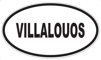 VILLALOUOS - Oval Sticker