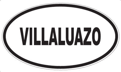 VILLALUAZO - Oval Sticker