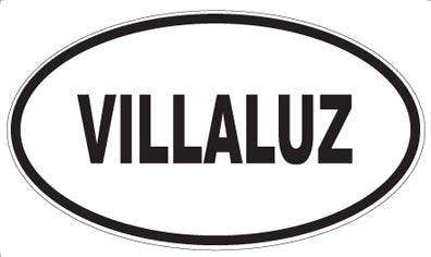 VILLALUZ - Oval Sticker