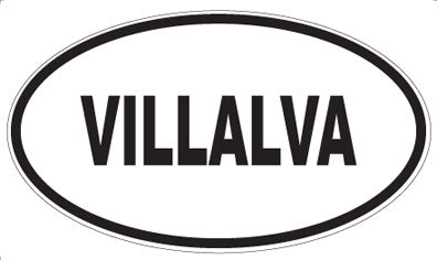 VILLALVA - Oval Sticker