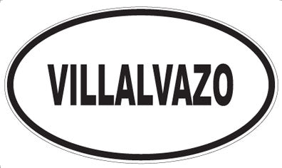 VILLALVAZO - Oval Sticker