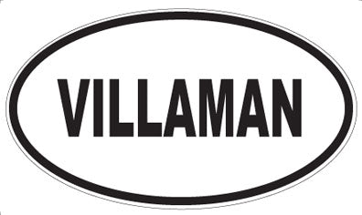 VILLAMAN - Oval Sticker