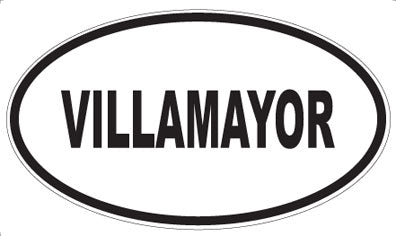 VILLAMAYOR - Oval Sticker