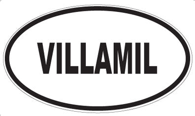 VILLAMIL - Oval Sticker