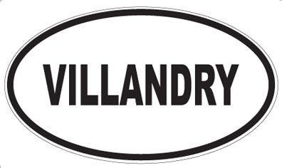 VILLANDRY - Oval Sticker