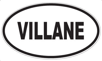 VILLANE - Oval Sticker