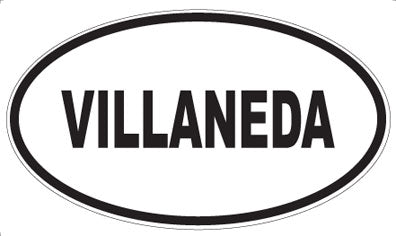 VILLANEDA - Oval Sticker