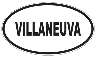VILLANEUVA - Oval Sticker