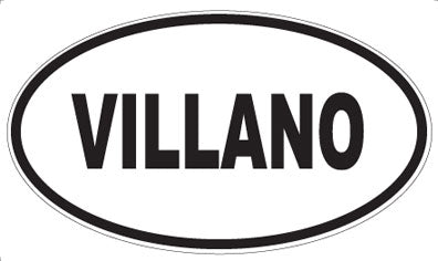 VILLANO - Oval Sticker