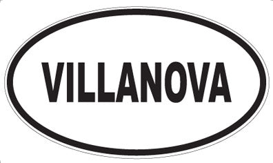 VILLANOVA - Oval Sticker