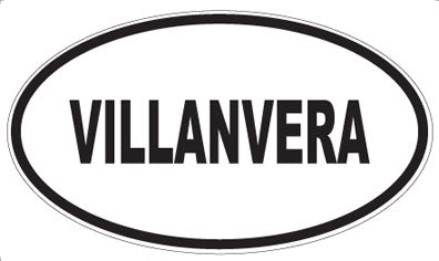VILLANVERA - Oval Sticker