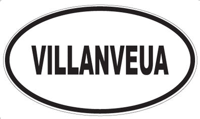 VILLANVEUA - Oval Sticker