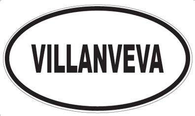 VILLANVEVA - Oval Sticker