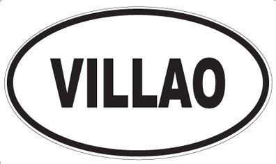VILLAO - Oval Sticker