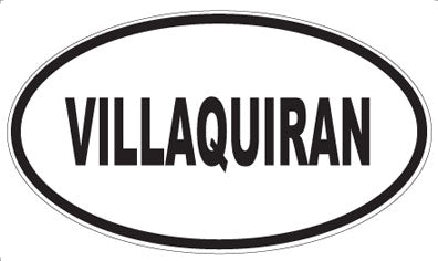 VILLAQUIRAN - Oval Sticker