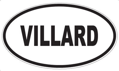 VILLARD - Oval Sticker