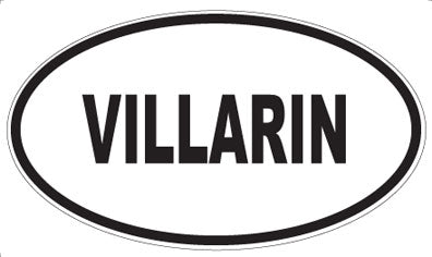 VILLARIN - Oval Sticker