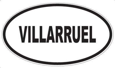 VILLARRUEL - Oval Sticker