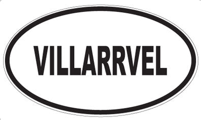 VILLARRVEL - Oval Sticker
