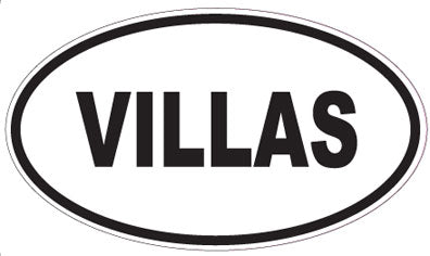 VILLAS - Oval Sticker