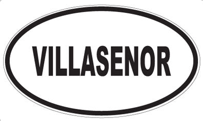 VILLASENOR - Oval Sticker