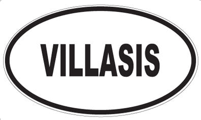 VILLASIS - Oval Sticker