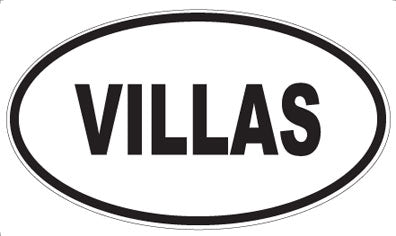 VILLAS - Oval Magnet