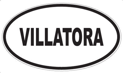 VILLATORA - Oval Sticker