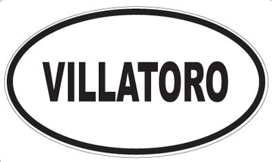 VILLATORO - Oval Sticker