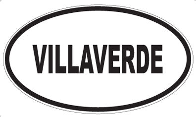 VILLAVERDE - Oval Sticker