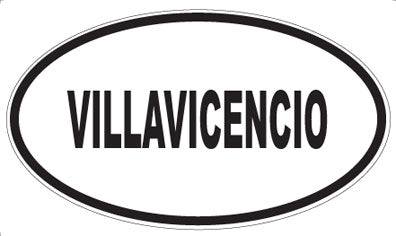 VILLAVICENCIO - Oval Sticker