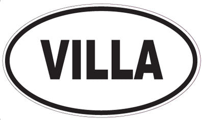 VILLA - Oval Magnet