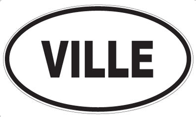 VILLE - Oval Sticker