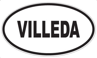 VILLEDA - Oval Sticker