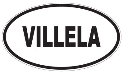 VILLELA - Oval Sticker