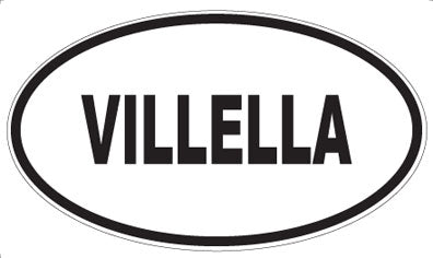 VILLELLA - Oval Sticker