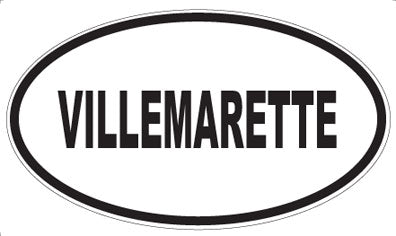 VILLEMARETTE - Oval Sticker