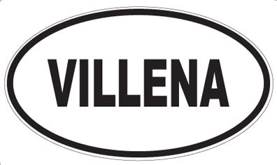 VILLENA - Oval Sticker