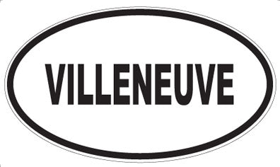 VILLENEUVE - Oval Sticker