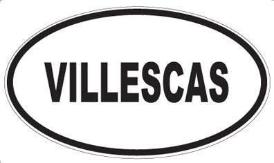 VILLESCAS - Oval Sticker