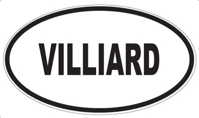 VILLIARD - Oval Sticker