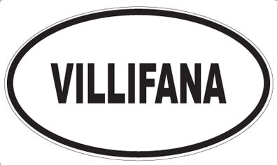 VILLIFANA - Oval Sticker