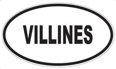 VILLINES - Oval Sticker