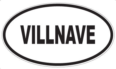 VILLNAVE - Oval Sticker