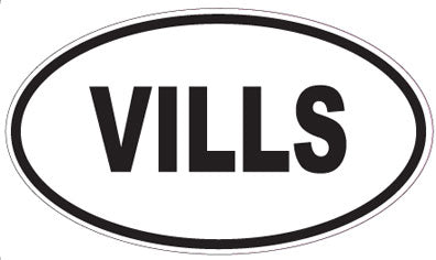 VILLS - Oval Sticker