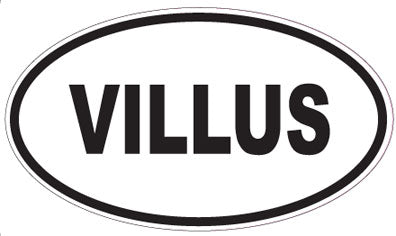 VILLUS - Oval Sticker
