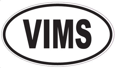 VIMS - Oval Sticker