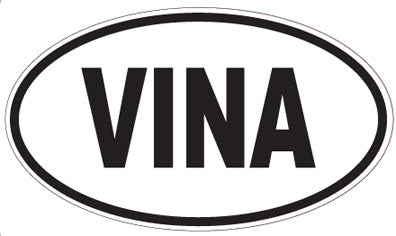 VINA - Oval Sticker