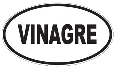 VINAGRE - Oval Sticker